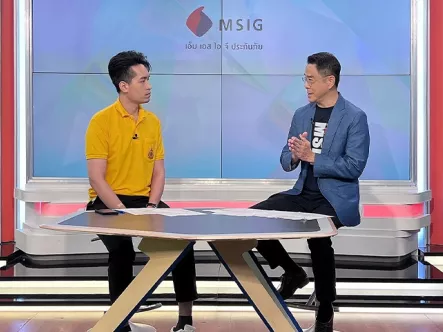 MSIG Thailand CEO Gives Live Interview on Khao Chao Hua Khiew Morning News Show